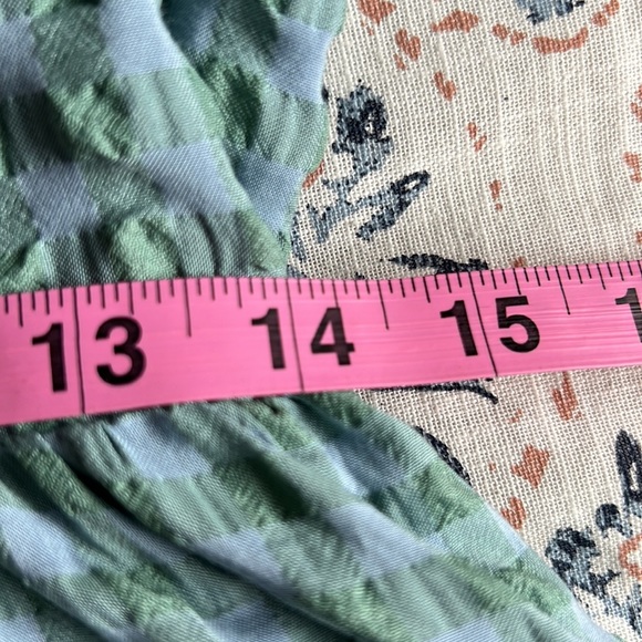 BRAND NEW Mini Gingham Puff Sleeve Dress - Picture 7 of 8